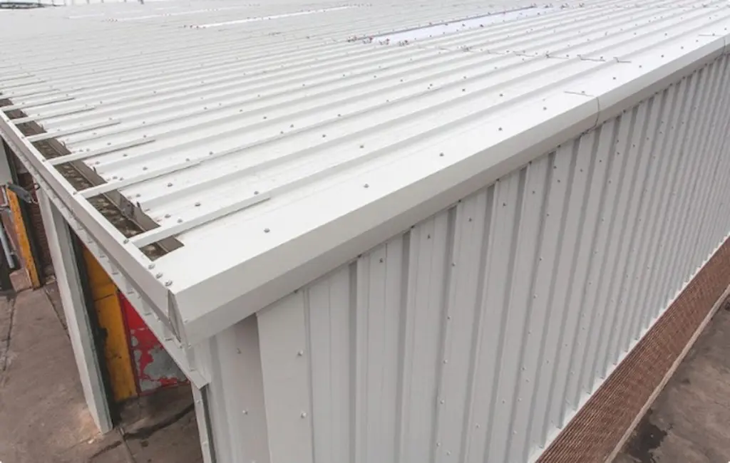 Industrial guttering installation in Yorkshire by YourClad