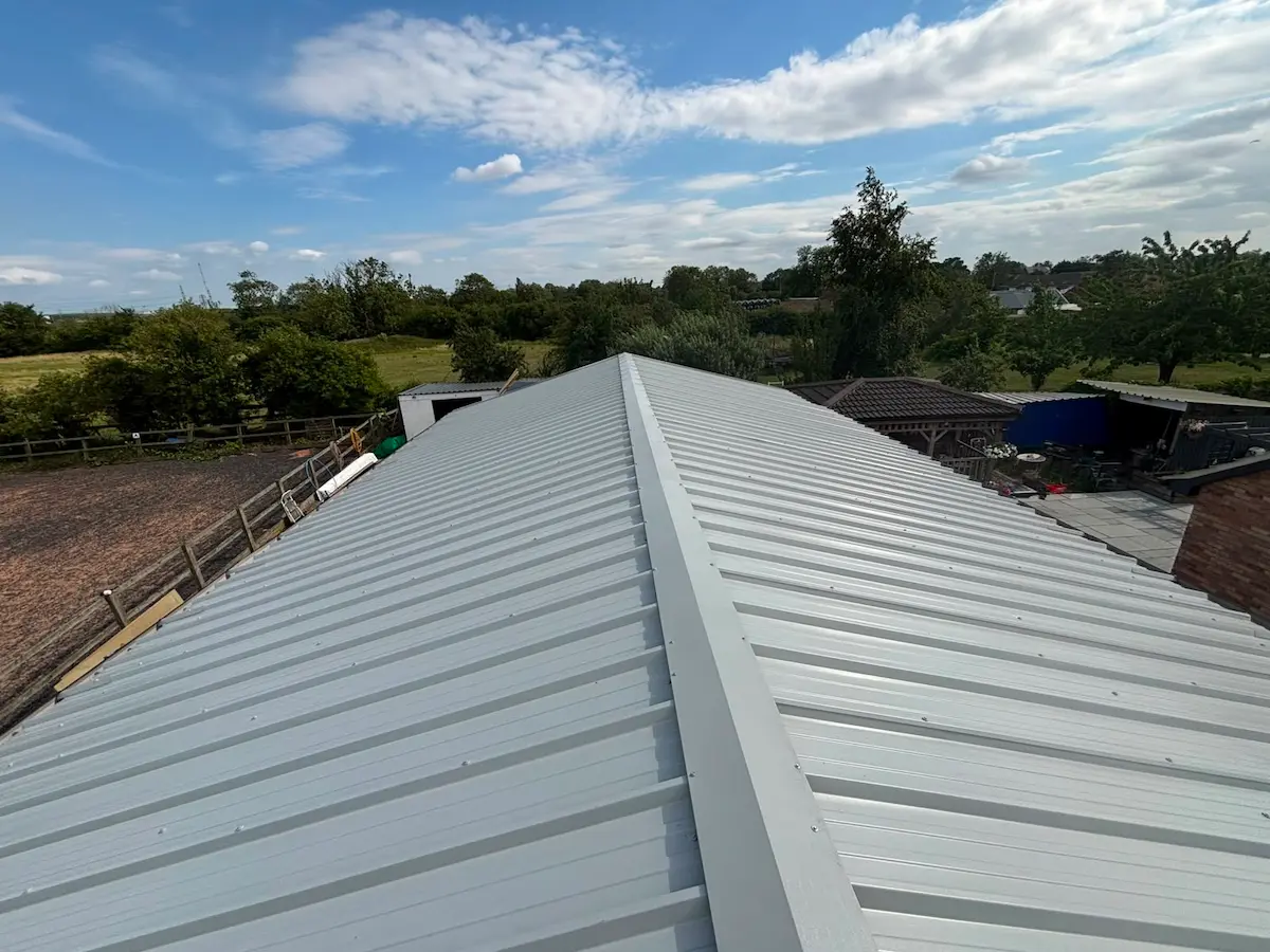 Commercial building after installation